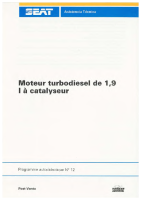 Seat Self Service Program - SSP 012 Moteur turbodiesel de 1.9 l à catalyseur 